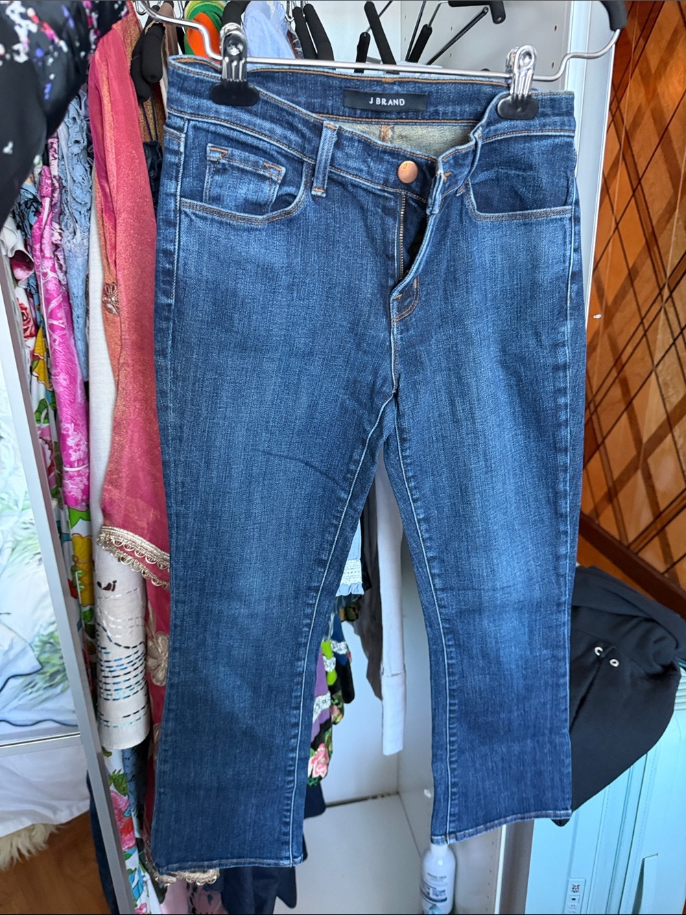 J Brand Straight-Leg Mid-Blue Denim Jeans